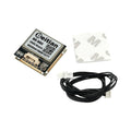 ON DEMAND Beitian GPS Module Antenna Integrated Beidou GMOUSE with Compass BE-880 - the circuit board with a white connector, a separate adhesive square, and a black cable with two white connectors.