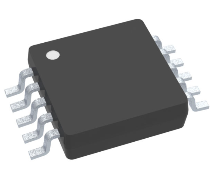 On Demand FDC1004DGSR ZBNX VSSOP10 Capacitance-to-Digital Converter | Digilog.pk - a black, square-shaped electronic integrated circuit component with ten metal pins.