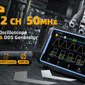 FNIRSI 2C53P 3-IN-1 50MHz Dual Channel Oscilloscope Signal Generator Multimeter (Portable DSO)