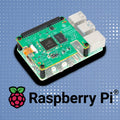 On-demand Official Raspberry Pi AI HAT+ 2, Built-in Hailo-10H AI Accelerator And 8GB Onboard RAM, Comes With Heatsink - a green circuit board with a black processor chip and a 40-pin header, mounted on a Raspberry Pi computer.