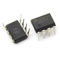 OP07 Operational Amplifier - shown as two black 8-pin DIP integrated circuit chips with silver pins, one displaying "29A6JPM OP07CP" and the other "05M21".