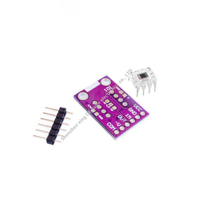 OPT101 Analog Light Sensor Light Intensity Module - a purple circuit board with pin headers and a separate light sensor component on a white background.