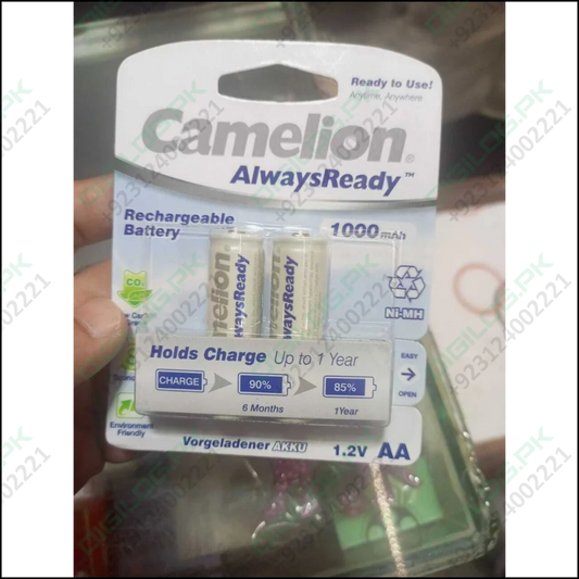 Original Aa 1.2v Camelion Rechargeable Cell Battery 1000mah