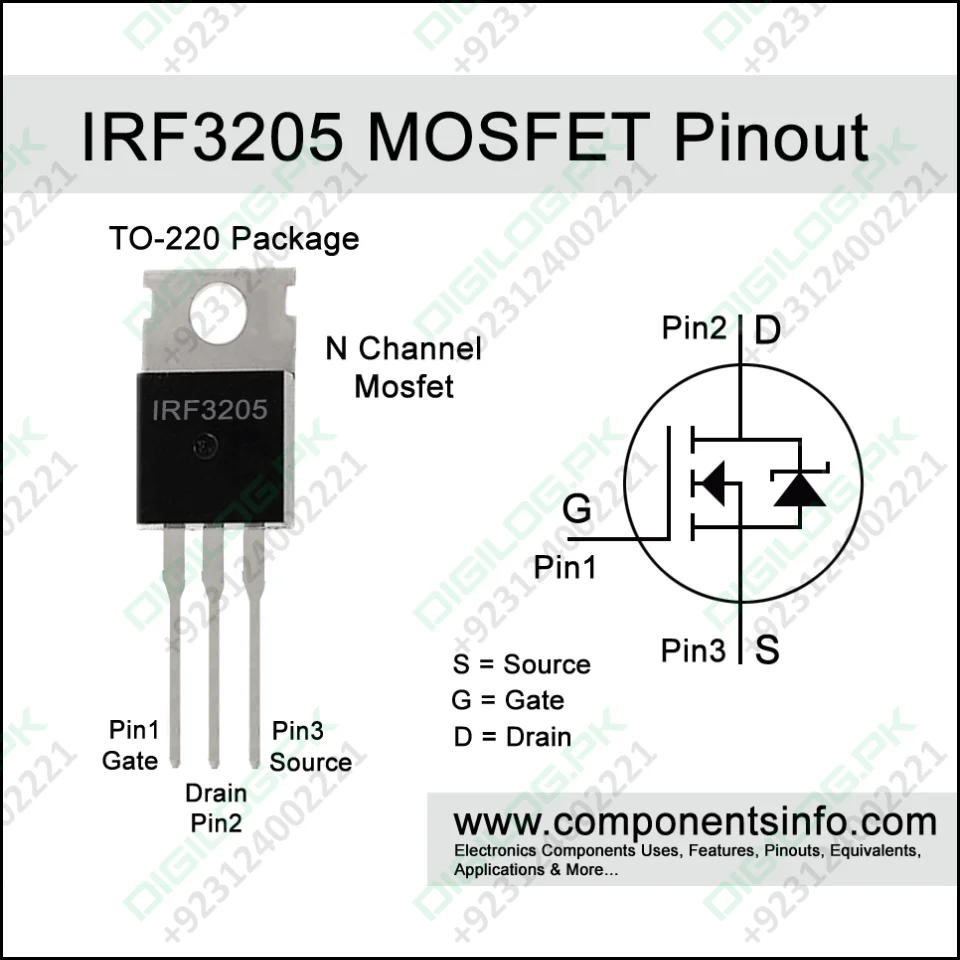 Original Irf3205 n Channel Power Mosfet