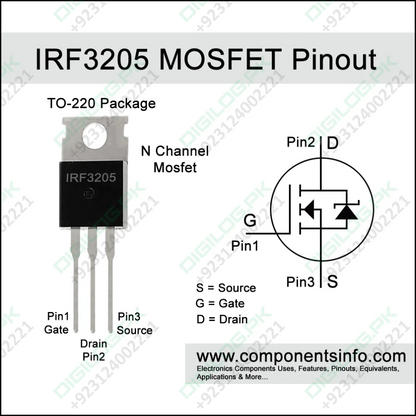 Original Irf3205 n Channel Power Mosfet