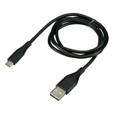 Original Micro USB Charging Cable Data Cable For Arduino Node MCU And Raspberry Pi 3 - a black USB-A to Micro-USB cable coiled on a white background.