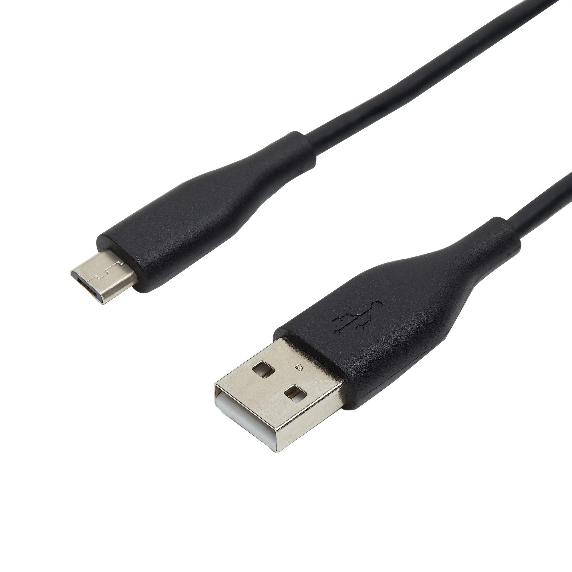 Original Micro USB Charging Cable Data Cable For Arduino Node MCU And Raspberry Pi 3 - a black cable with a USB-A and a Micro-USB connector.