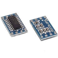 Original Mini RS232 To TTL Converter Adaptor Module Board MAX3232 Serial Port - two blue circuit boards with a black IC chip and surface-mount components.