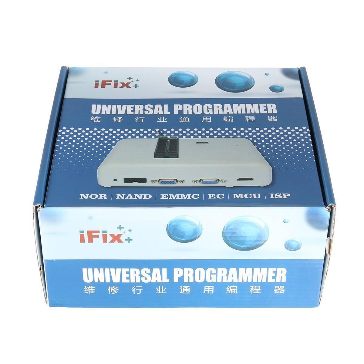 Original New RT809H Emmc Nand-flash Extremely Universal Programmer RT809H 31 Adapters Suction Pen Emmc Nand - shown in its blue and white branded cardboard packaging box with a picture of the device on the front.