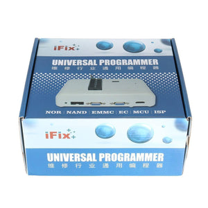 Original New RT809H Emmc Nand-flash Extremely Universal Programmer RT809H 31 Adapters Suction Pen Emmc Nand - shown in its blue and white branded cardboard packaging box with a picture of the device on the front.