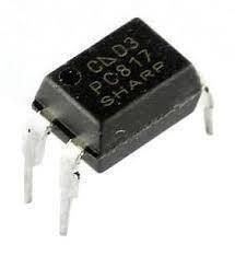 Original Sharp Pc817 Optocoupler - a black, four-pin electronic component with the text "PC817 SHARP" printed on its top surface.