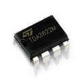 Orignal TDA2822 Dual Power Amplifier - a black 8-pin integrated circuit chip with silver metal leads, shown from a top-down angle on a white background.