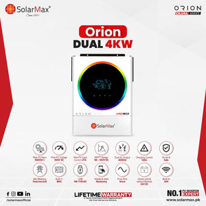 Solar Max SM-ORION-DUAL-4KW hybrid inverter in Pakistan