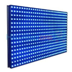 P10 Blue SMD LED Display Panel Semi Outdoor LED Module - a rectangular panel with a grid of bright blue square LED lights.