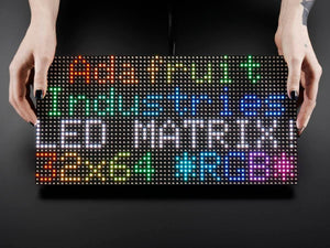 P5 Outdoor LED Panel Digital Screen Module 320x160mm 64x32 Dots Pixel RGB Full Color LED Advertising Board - displaying the text "Adafruit Industries LED MATRIX 32x64 *RGB*".