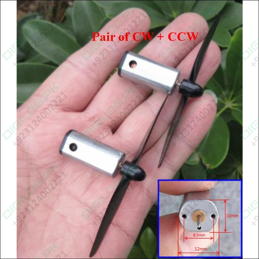 Pair Of N50 Dc Motor With Propellers 3.7v Aircraft