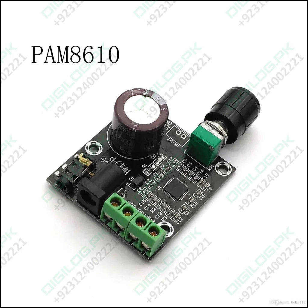 Pam8610 With Volume 12v Dual-channel Digital Amplifier