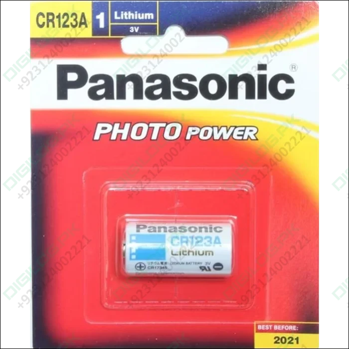 Panasonic CR123A Lithium Battery 3V