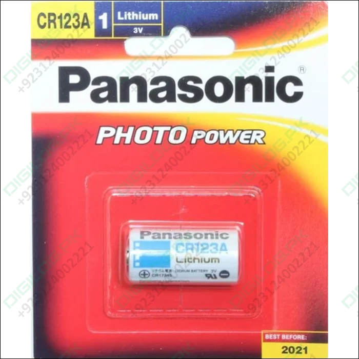 Panasonic CR123A Lithium Battery 3V