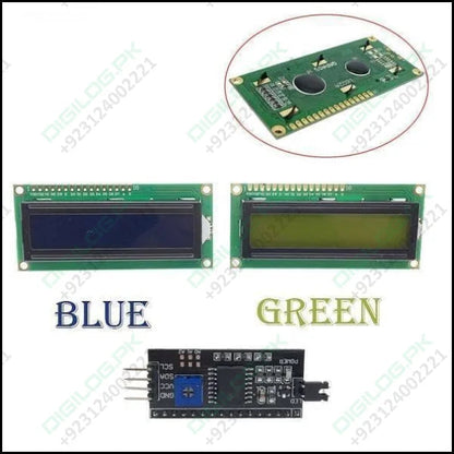 Pcf8574t Iic I2c 1602 Blue/green Backlight Lcd Display