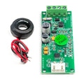 Peacefair PZEM-004T 110V/220V 100A Smart Power Monitor Energy Meter - with a green circuit board, a black current transformer coil, a screw terminal block, and a white connector.