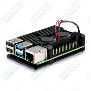 Raspberry Pi 5 Aluminum Heatsink Case with Dual Fan
