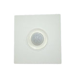 PIR Infrared Motion Sensor Switch - shown as a square white wall-mount unit with a central circular motion detection lens.