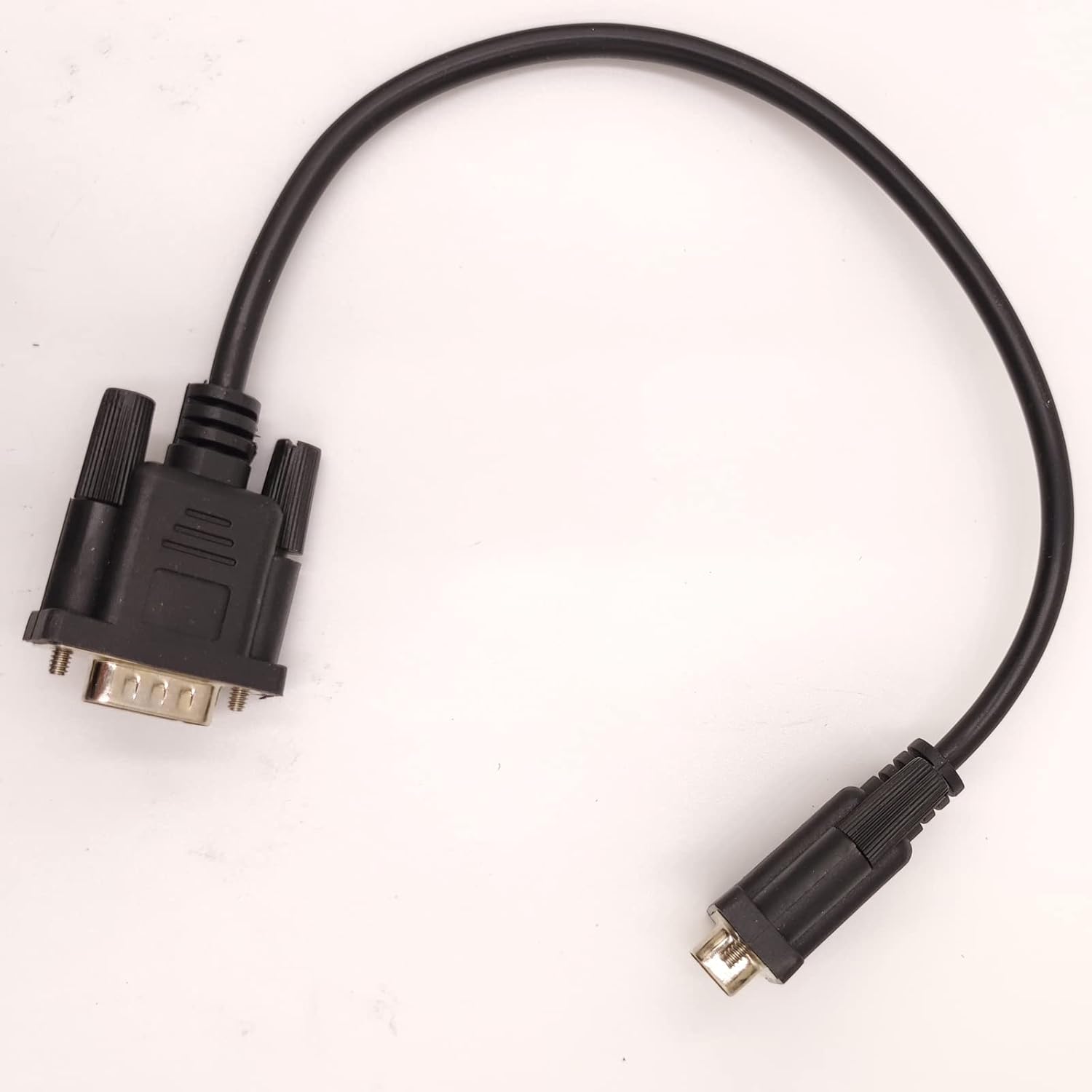 PLC MPI/DP/PPI Programming Cable for Siemens S7 200/300/400 S7-200 S7-300 S7-400 6ES7 972-0CB20-0XA0 USB-MPI+ PC USB-PPI,USB/MPI PC Adapter USB Cable - a black USB adapter cable with a large rectangular multi-pin connector on one end and a small port on other.