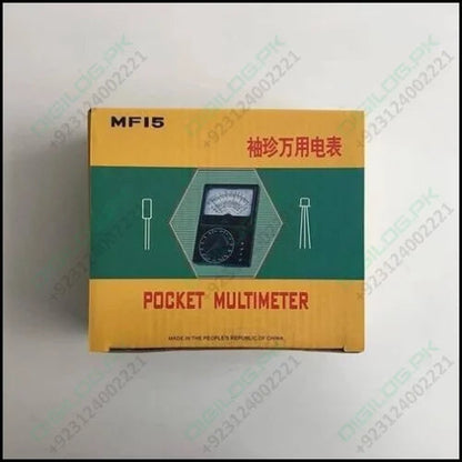 Pocket Size Analog Multimeter Mf15 Digital Avometer
