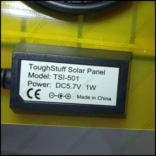 Portable 1W Mini Tough Stuff Solar Panel TSI 501
