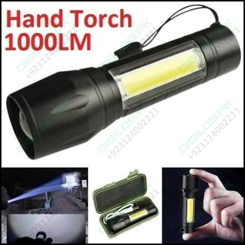 Portable Mini 2 In 1 Led Flasht Light 1000 Lumens 3modes