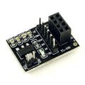 Power Module for NRF24L01 with Step-Down Voltage Converter - 3.3V Output 1A - black circuit board with an 8-pin female header, a 2-pin VCC/GND connector, and multiple labeled pins including CE and SCK.