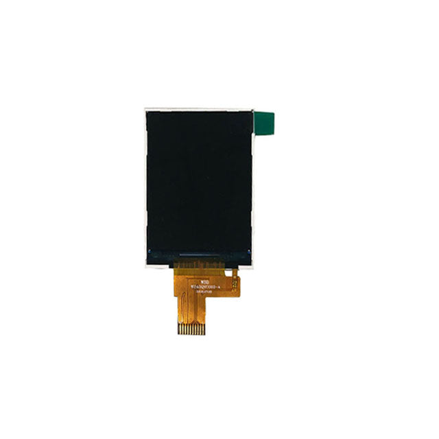 Pre Order Small TFT LCD With SPI interface ST7789V IC LCD Display 2.4 inch Module - a rectangular black screen with a gold-coloured flexible ribbon cable and connector.