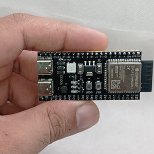 Pre Soldered ESP32-S3-DevKitC-1-N8R2 WROOM 1 Development Board 2.4G WiFi BT Module BLE5.0 - a black PCB with two USB-C ports, two push buttons, an RGB LED, and a wireless module.