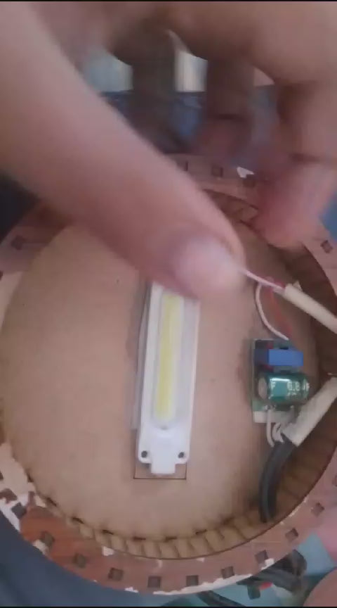 Decoration Lights Lamp LED Light For Decoration Pieces - product video, preview showing an led strip and circuit board inside a wooden frame