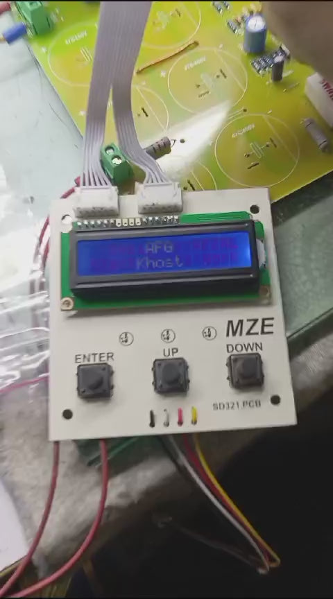 For Solar Inverter Inverter IC DSPIC30F2010 - product video, preview showing lcd screen with control buttons and ribbon cables connected to a circuit board
