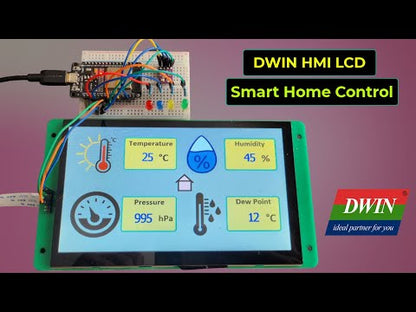 DWIN 7Inch LCD Display Capacitive Touchscreen DMG80480C070_03WTC
