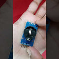 ZS 042 DS3231 Precision RTC Real Time Clock Module without cell - product video, preview showing blue circuit board with a circular battery holder