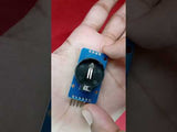 ZS 042 DS3231 Precision RTC Real Time Clock Module without cell - product video, preview showing blue circuit board with a circular battery holder