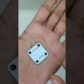 AS5600 Magnetic Encoder Magnetic Induction Angle Measurement Sensor Module 12bit High Precision For Arduino - product video, preview showing white square circuit board with four corner holes and small pin-out pads