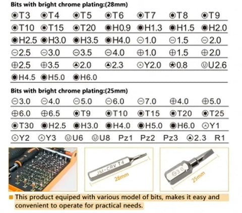 Jakemy Professional 73-in-1 Interchangeable Hardware Tools