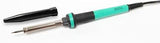 Proskit 8PK-S118B-40, Soldering Iron 40W 220~240V AC - shown with its black protective cap removed, featuring a green and black handle and a metal tip.