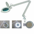Proskit Magnifier Workbench Lamp 220V MA-1205CB - shown with a white articulated arm, a circular magnifying lens with a cover, and a desk-mount clamp.