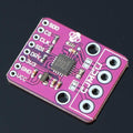 PT100 RTD Temperature Sensor Amplifier Module MAX31865 - a rectangular purple circuit board with a central chip and labeled pin headers for SDO to VCC.
