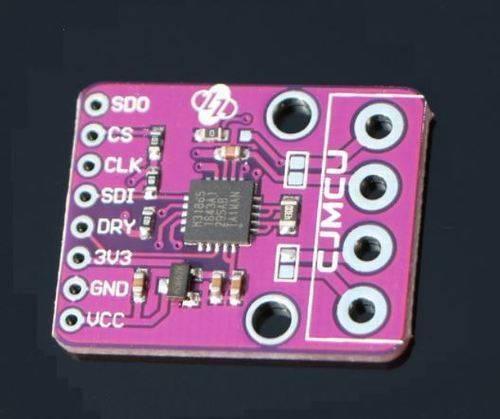 PT100 RTD Temperature Sensor Amplifier Module MAX31865 - a purple rectangular circuit board with a central chip and labeled pin headers on the side.