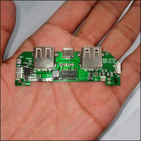 Pull Out 5v 2a Diy Power Bank Module With Emergency Light