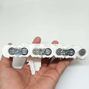 Pull-out High Quality 18650 3.7V 2600mAh Molicel Cell Battery - shown as a white plastic battery module held in a hand, featuring exposed metal contacts.