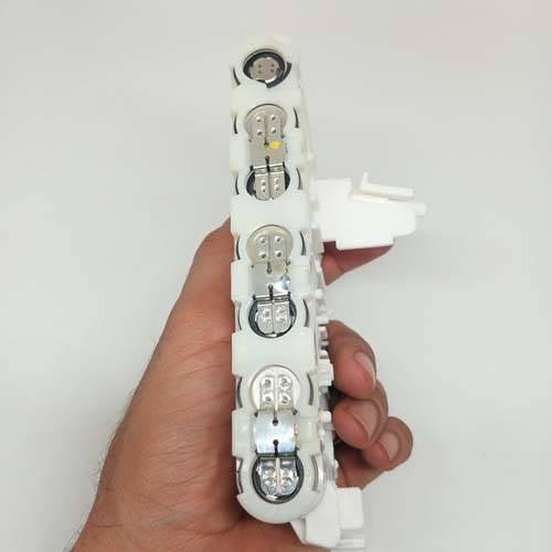 Pull-out High Quality 18650 3.7V 2600mAh Molicel Cell Battery - shown as a white plastic battery holder containing multiple cylindrical cells with metal tabs.