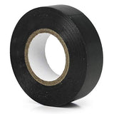 PVC Electrical Insulation Tape - a single roll of black adhesive tape shown from a side-angle view against a white background.