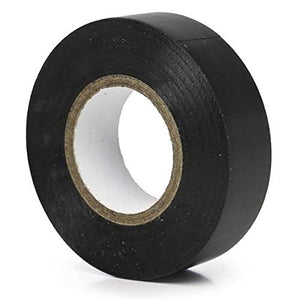 PVC Electrical Insulation Tape - a single roll of black adhesive tape shown from a side-angle view against a white background.